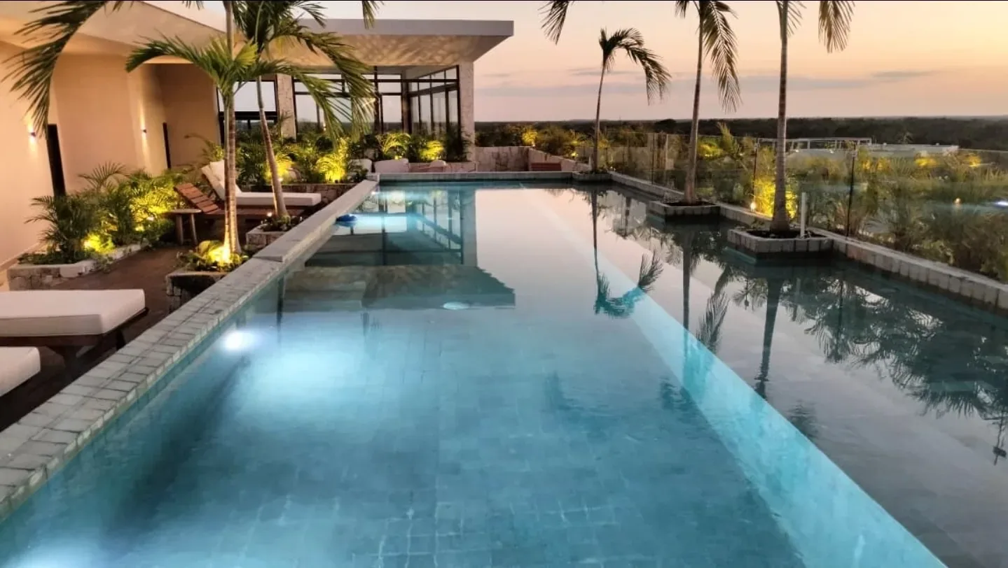 Departamento con alberca privada · Vista