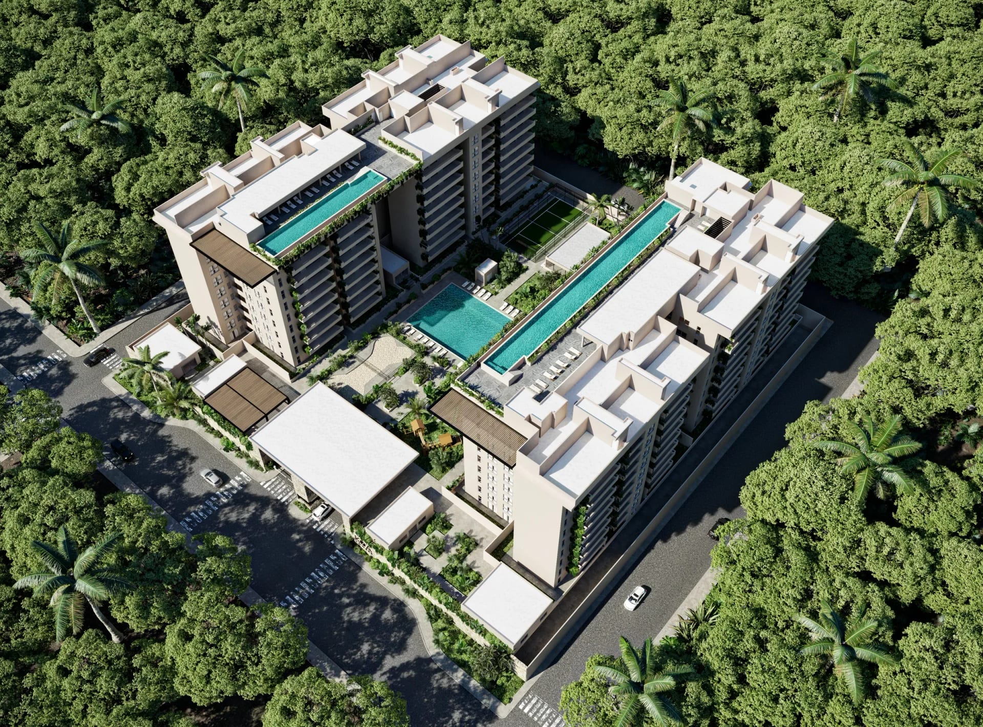 Studio to 3-Bedroom Condos in 4 Towers